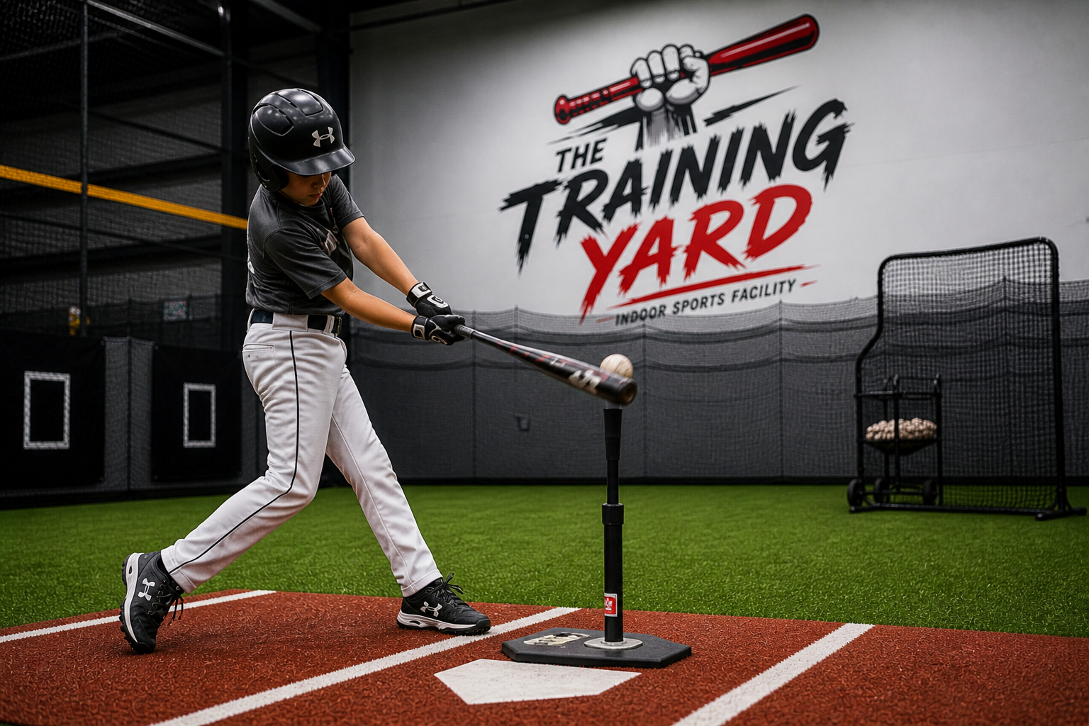 Indoor Hitting Drill: 4-Station Tee Work Progressions for Batting Cages