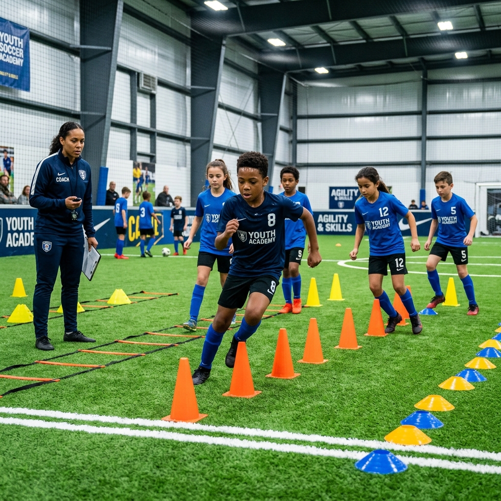5 Agility Ladder Drills for Soccer Speed & First-Step Quickness (Indoor Turf)